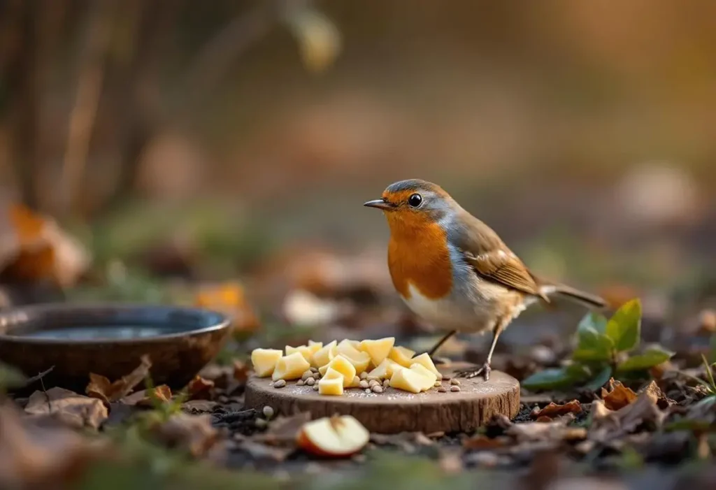 Rouges-gorges au jardin : ce soir, sortez dehors cet aliment de base à 3 centimes, que presque tous les jardiniers oublient