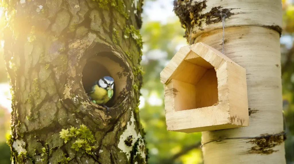 Arrêtez d'installer vos nichoirs sur ces 3 arbres : les oiseaux les évitent systématiquement